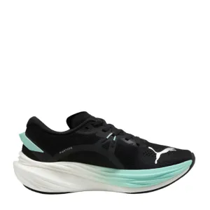 Airflow Channel System Maximum Cushioning PUMA Women's Deviate NITRO 3 Running Shoes in PUMA Black/Mint Melt AW25