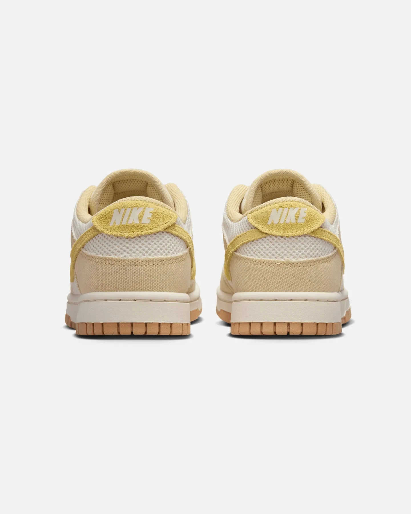 Nike Women's Dunk Low Next Nature SE "Summer" Team Gold/Soft Yellow-Pale Ivory monochrome - design shoes color - red