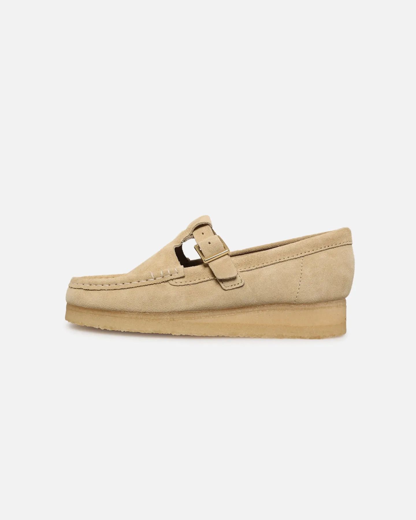 Custom - made Clarks Originals Women's Wallabee T-Bar Maple