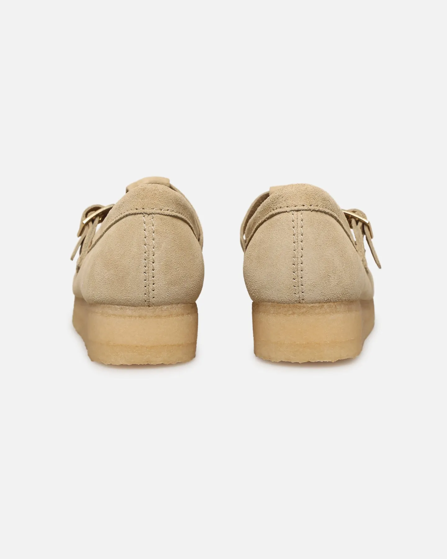 running in a lagoon area shoes Clarks Originals Women's Wallabee T-Bar Maple
