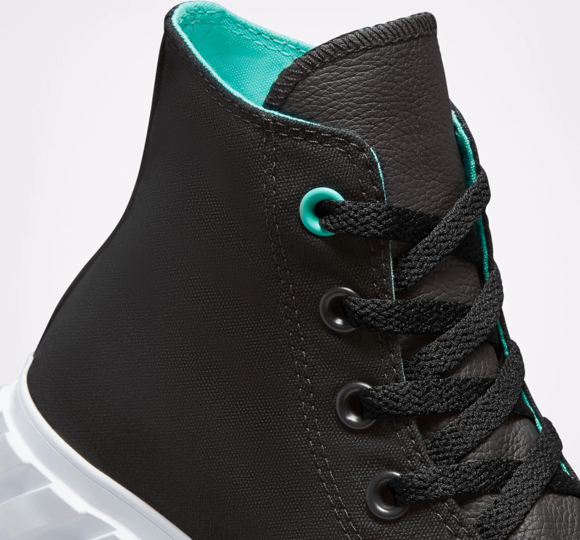 Converse scarpa sneakers da donna con zeppa Surface Fusion Lift Chuck Taylor All Star 571675C nero bianco Balanced Ground Contact
