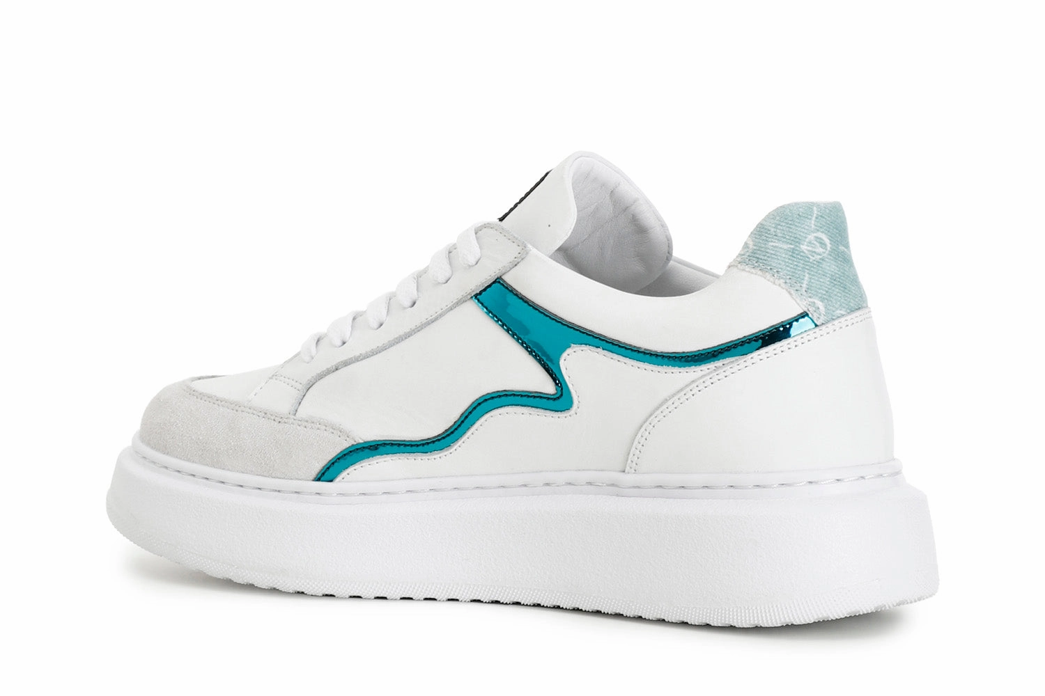 bumpy ride shock - absorbing Caf??Noir sneakers da donna con tacco 40 e tomaia con inserti a specchio menta C1DE1810 W067 multi menta
