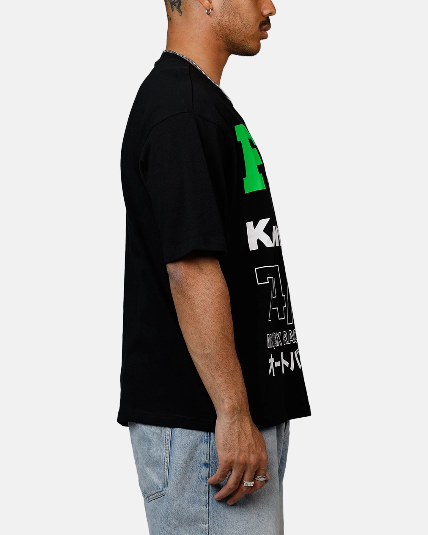 Street Trendy Layering Options Fox Racing Kawi Oversized T-Shirt Black