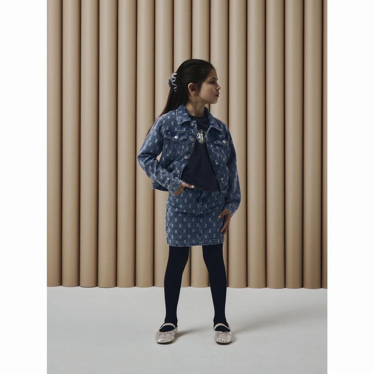 Name It Dark Blue Denim Phine Denim Jacket Light Activated Cooling