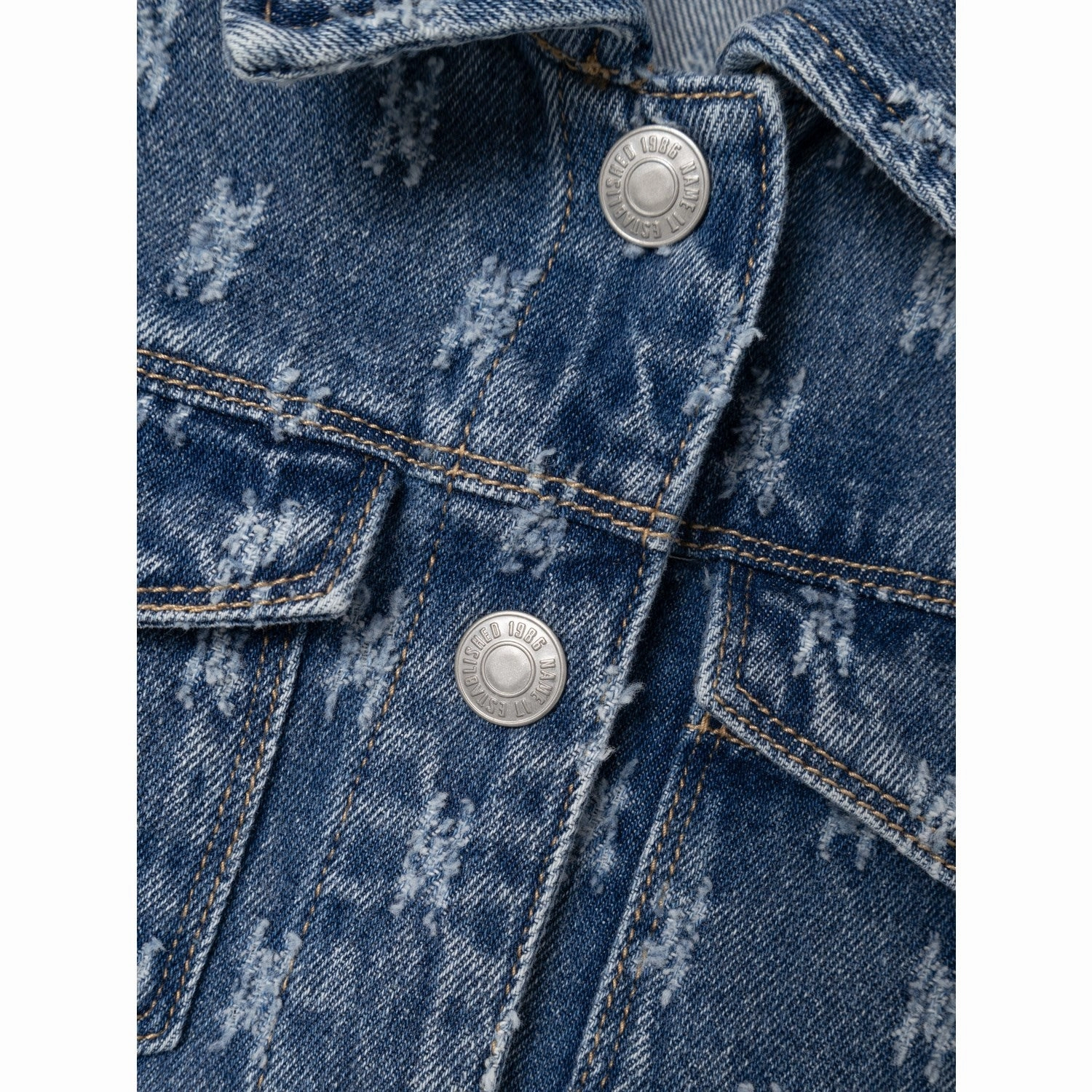 Comfortable fit Name It Dark Blue Denim Phine Denim Jacket