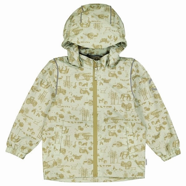 Mikk-Line Summer Jacket AOP Desert Sage LowProfileStitching Ergonomic Shoulder Cut