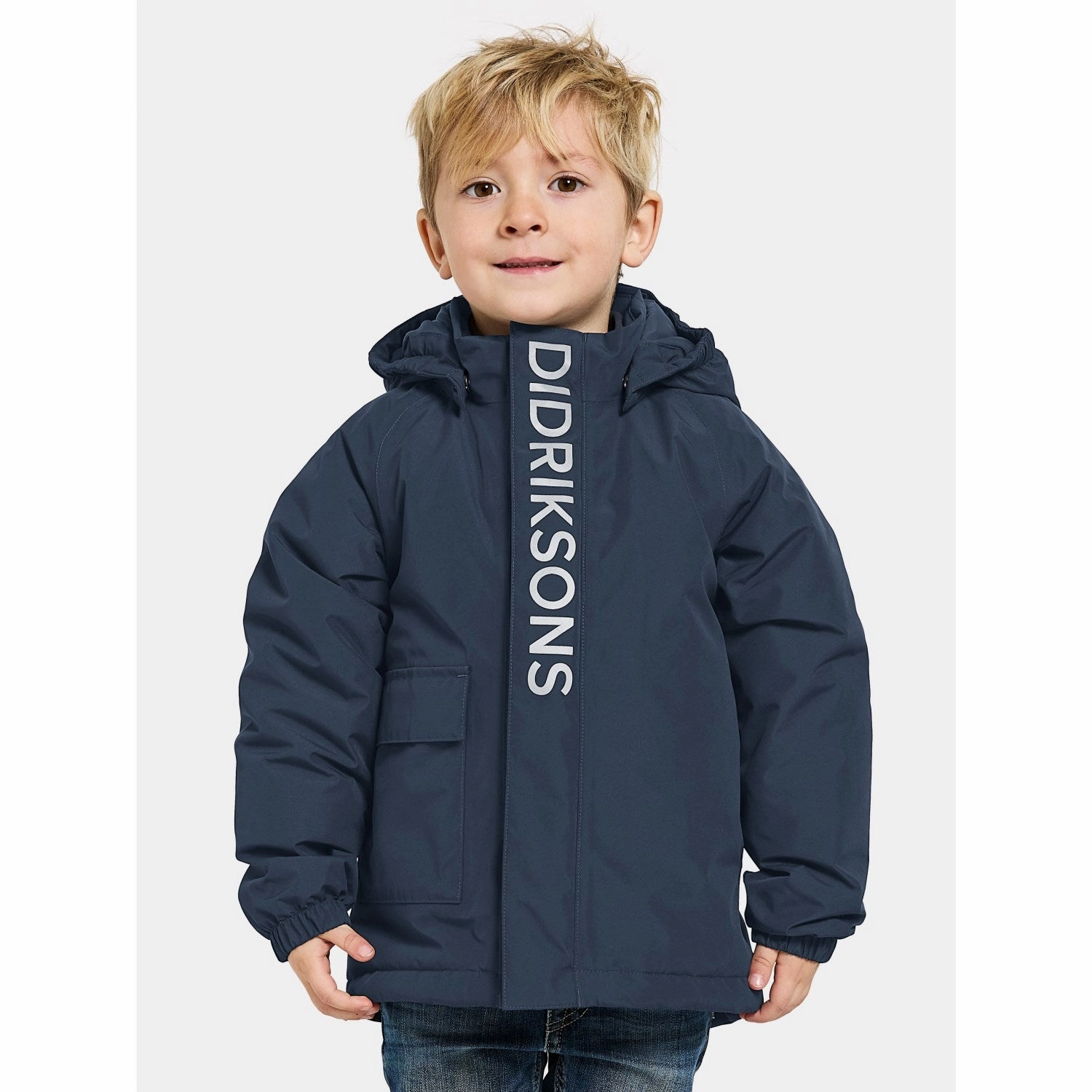 anti static coating ExpandableSideGussets Didriksons Navy Talvi Kids Jacket