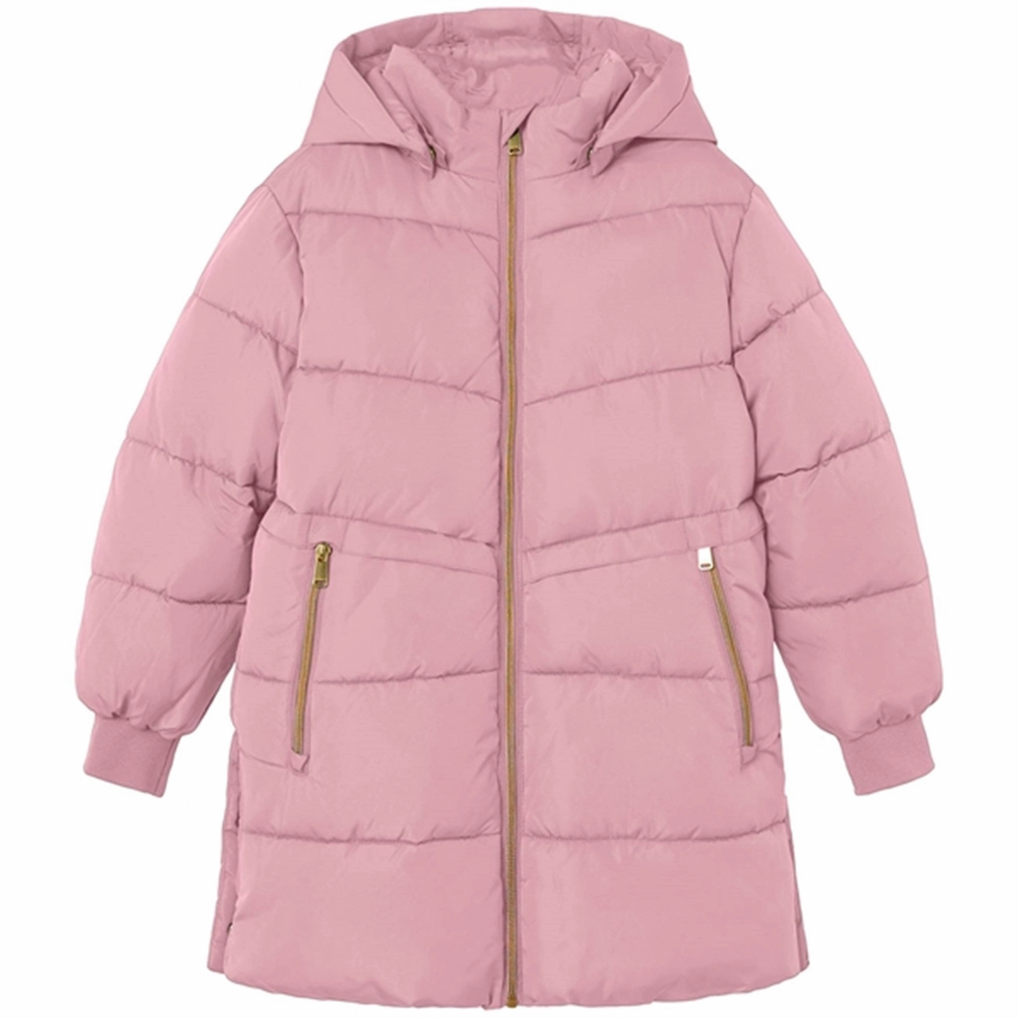 Snag Free Fabric Elastic hem Name it Keepsake Lilac Music Puffer Jacket