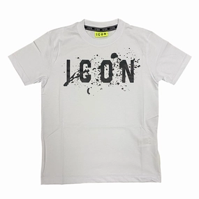 Icon maglietta girocollo junior con stampa schizzo IBKS00520 bianco Popular Floral Pattern