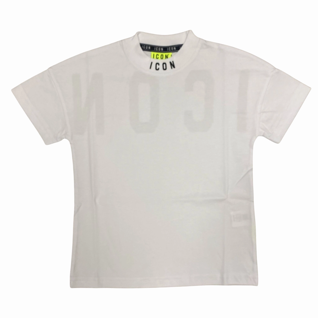 Breathable Wearable Icon maglietta manica corta junior con stampa dietro IBKS00584 bianco