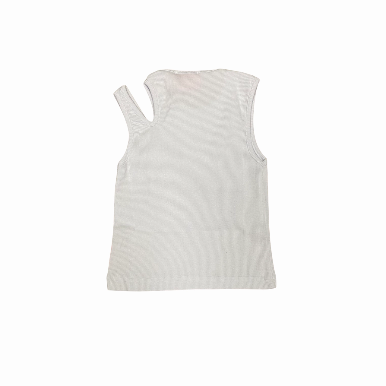 Abrasion Resistant Material Icon maglietta top da ragazza a costine IGTP00596 1000 bianco