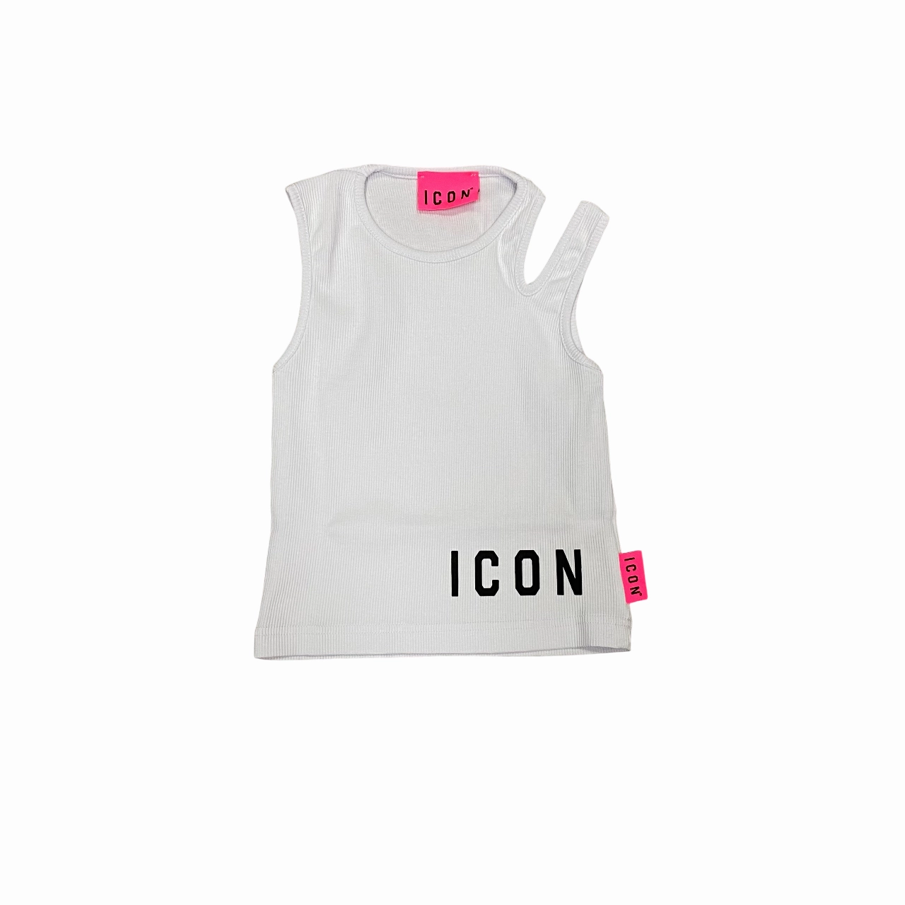 Icon maglietta top da ragazza a costine IGTP00596 1000 bianco automatic control Multi - purpose