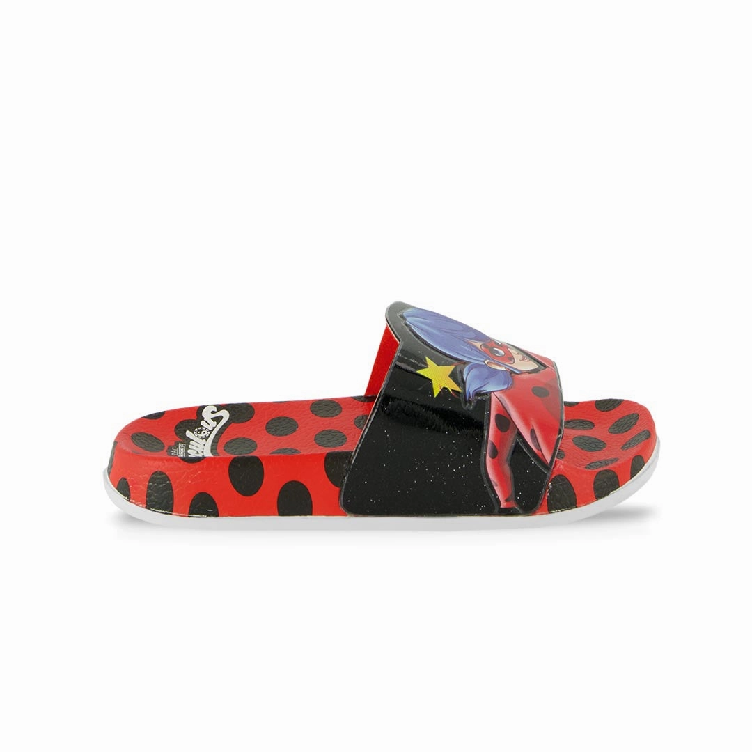 Girls' (Preschool & Junior) Miraculous Ladybug Slides (FGS5593AML) Sleek Form Every Ground
