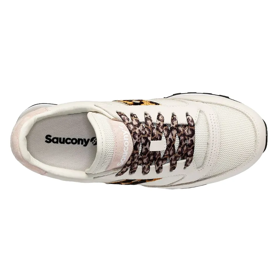 narrow - fit - for - narrow - feet shoes Saucony scarpa sneakers da donna con rialzo Jazz Triple S60727-2 beige leopardo