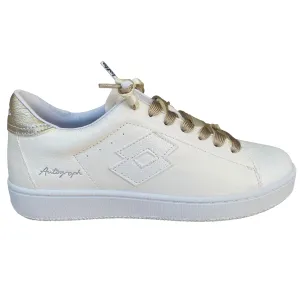 rubber - outsole - traction - grip shoes anaerobic exercise shoe adequacy Lotto Leggenda scarpa sneakers da donna Autograph Pearl 221130 61I bianco antico-mandorla dorata
