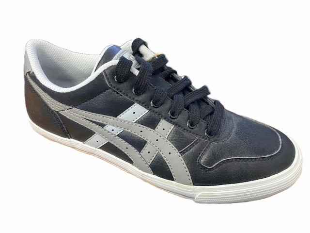 Asics scarpa sneakers per ragazzi Aaron C9P0Y 9011 nero grigio hook - and - loop closure