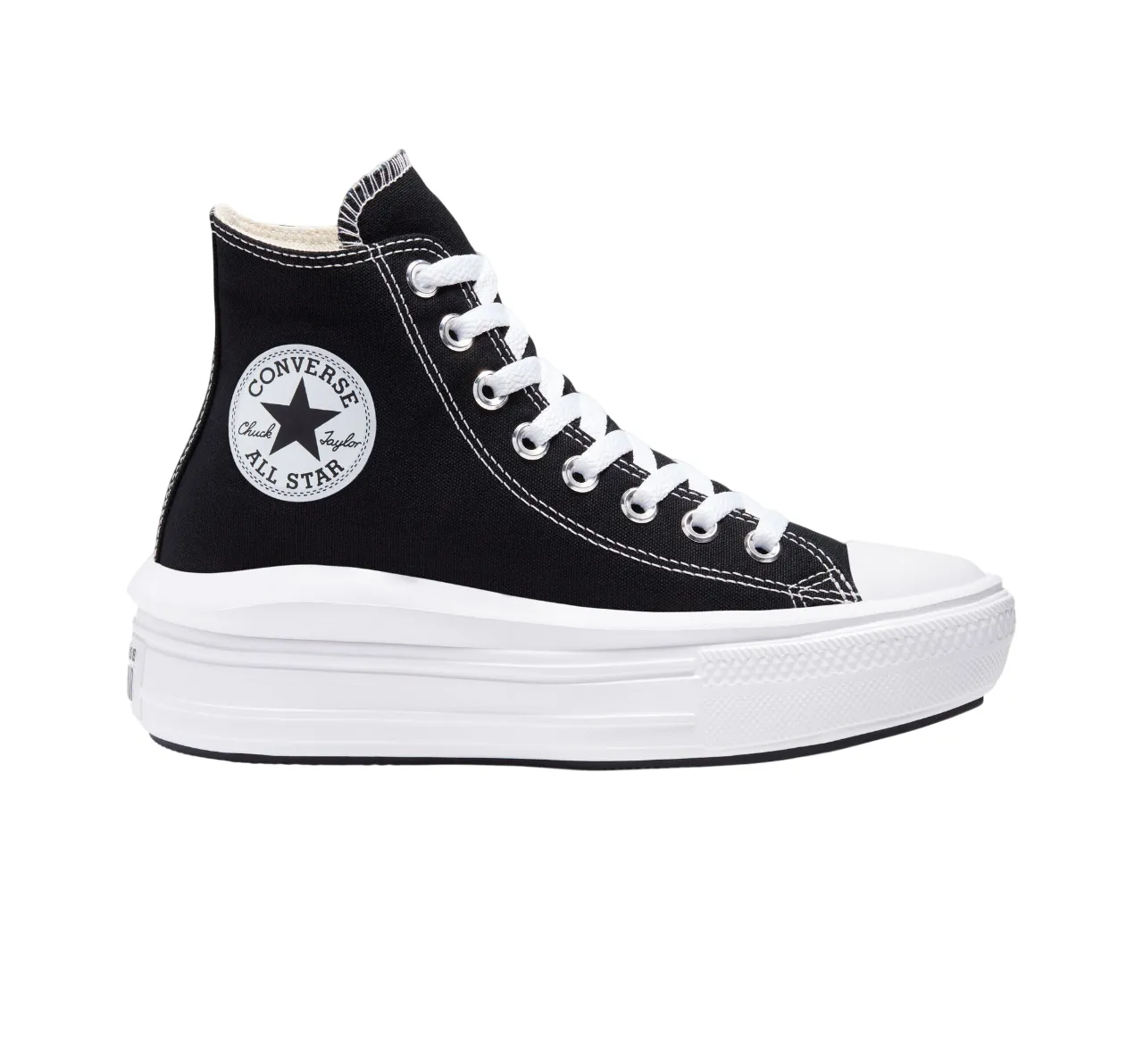HookAndLoop snow - running shoes Converse All Star Chuck Taylor Move Donna Tela 568497C | Sneakers alta nera