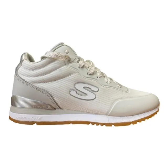 Foot alignment Skechers sneakers alta da donna con rialzo al tallone Vega High 920WHT white