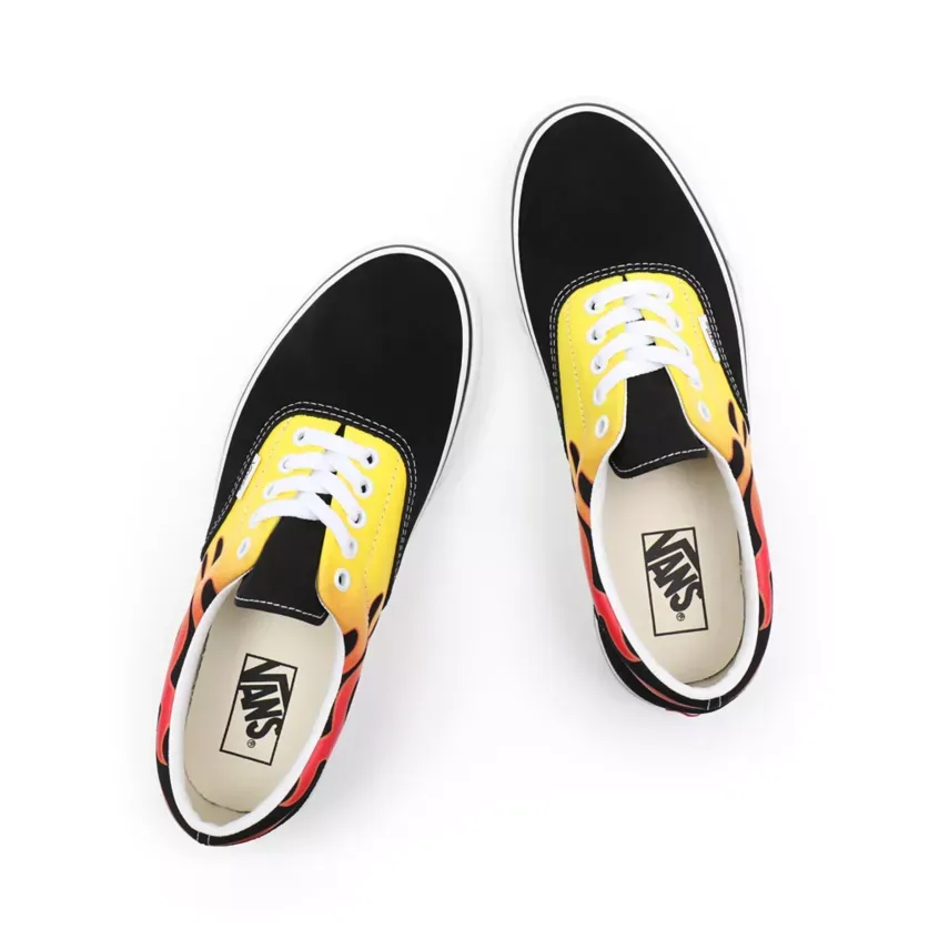 recreational runner aerodynamic - design shoes Vans scarpa sneakers unisex adulto Era Flame VN0A4BV4XEY1 nero-bianco-fiamme