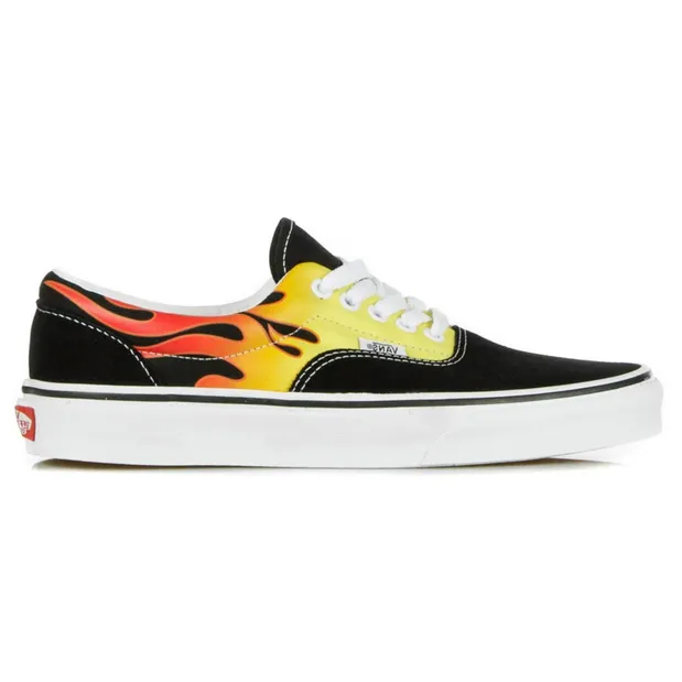 canoeing - running shoes Vans scarpa sneakers unisex adulto Era Flame VN0A4BV4XEY1 nero-bianco-fiamme