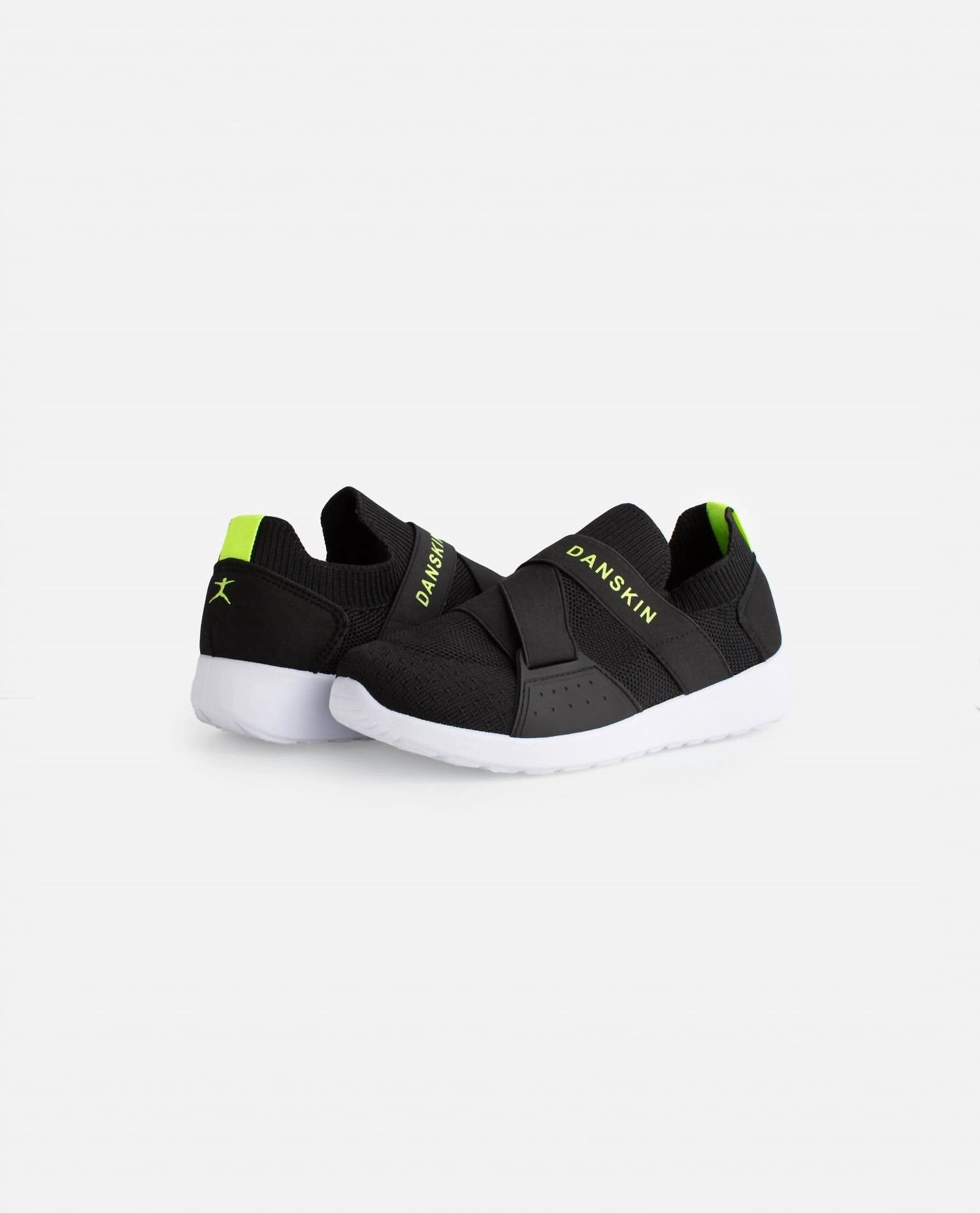 Modern Street Girl's Elite Slip On Sneaker In Black/lime