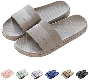 INFLATION Unisex Bathroom Couples Slippers Non-Slip Soft Bottom Summer Beach Women & Men Sandals, Size 8 Mens, Womens 9