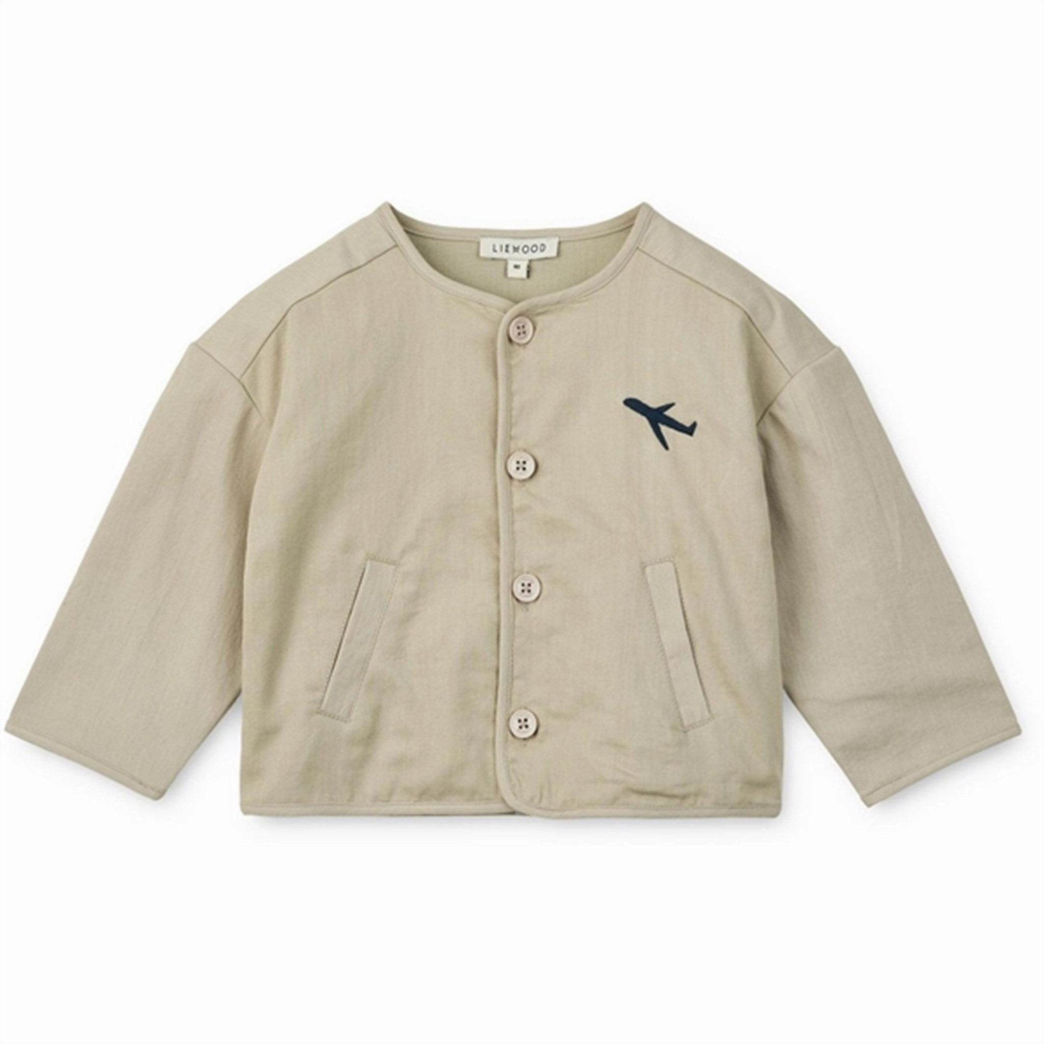 Liewood Mist Garin Baby Overshirt High Collar Structure
