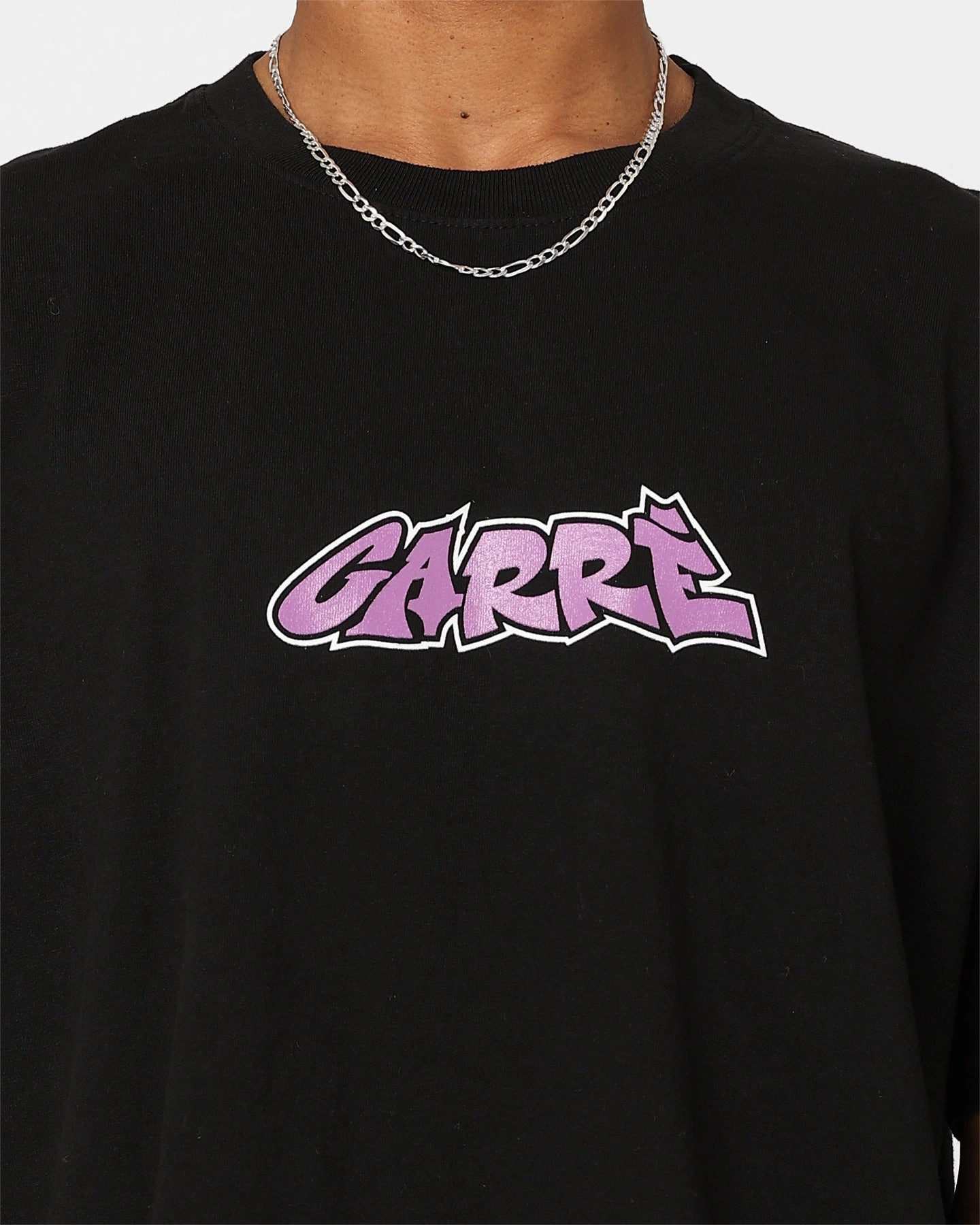 Relaxed Comfort Look SoftenedNeckline Carre The Friend Oversized T-Shirt Black