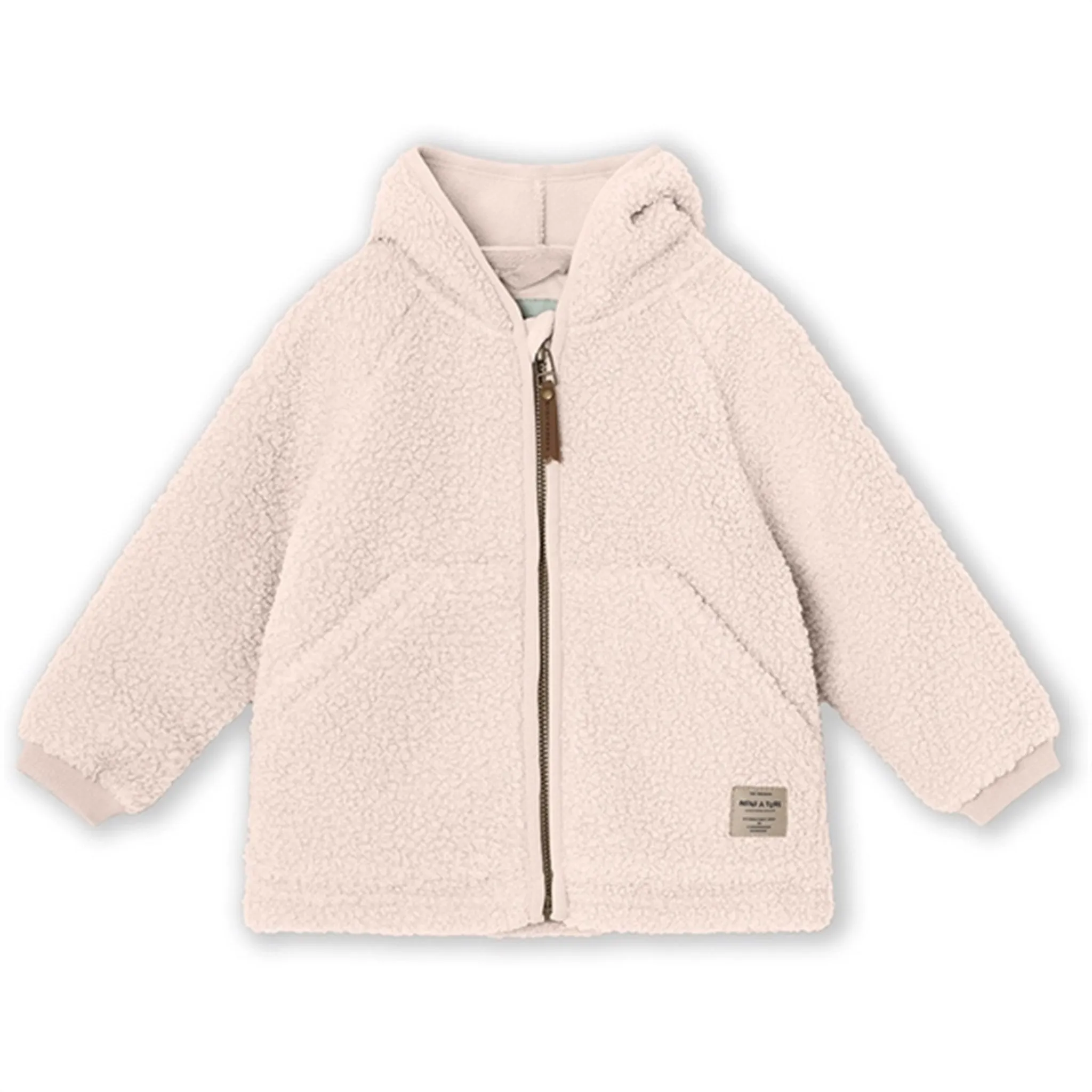 Lightweight Lining MINI A TURE LIFF Teddy Fleece Jacket Mauve Chalk