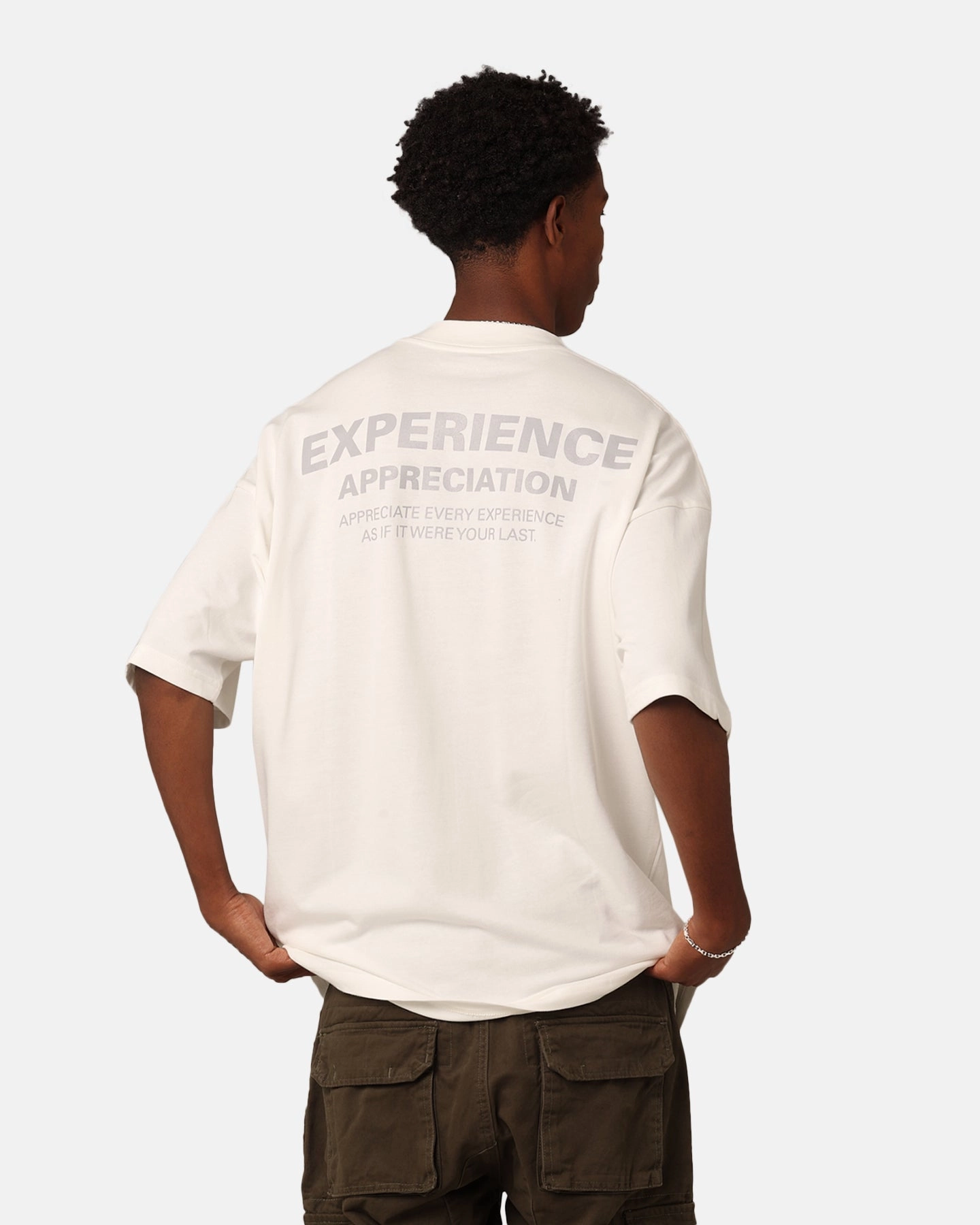 Carre Experienced Mock Oversized T-Shirt Off White elastic waistband Elegant and Relaxed