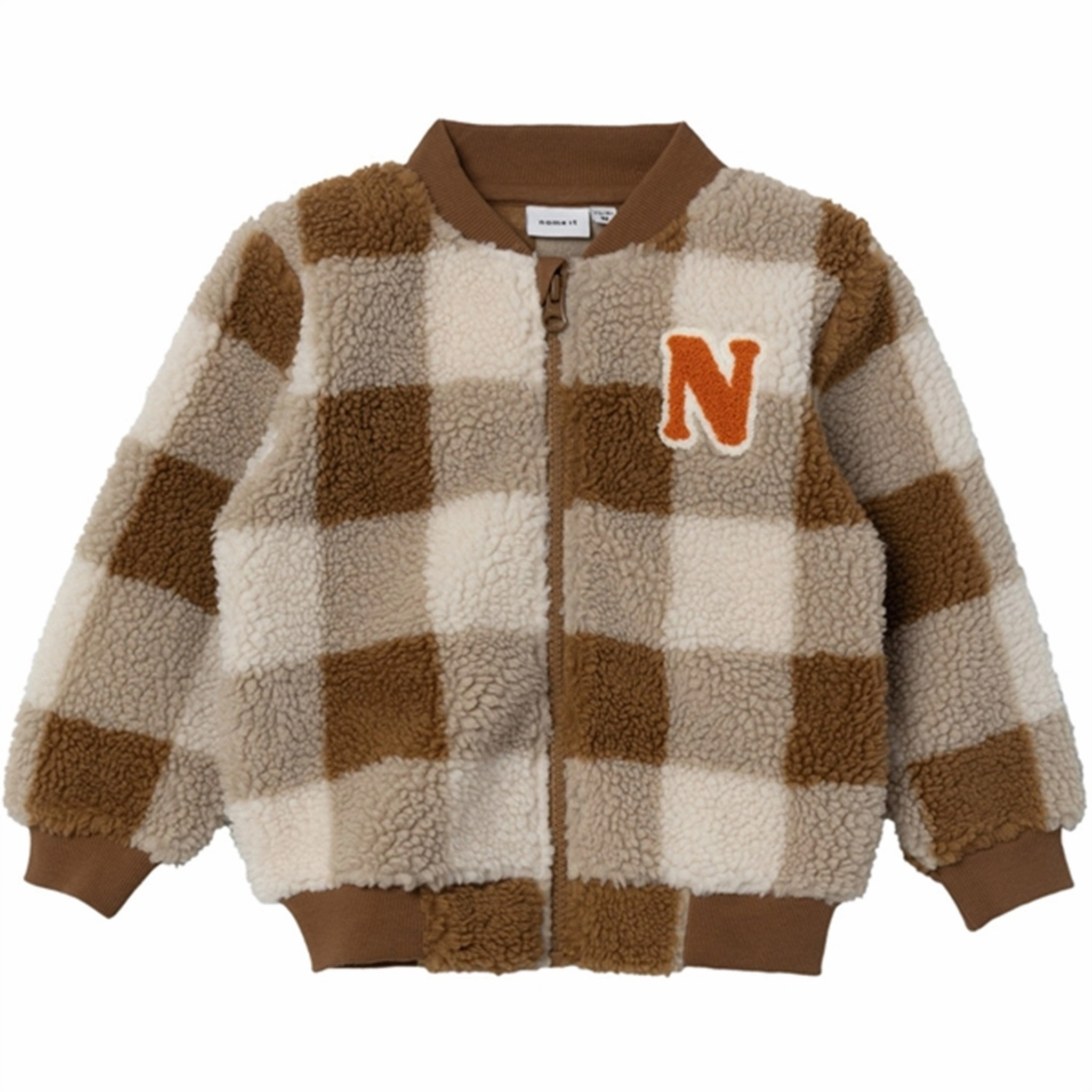 Adjustable Fit Design Name it Bone Brown Safi Teddy Cardigan