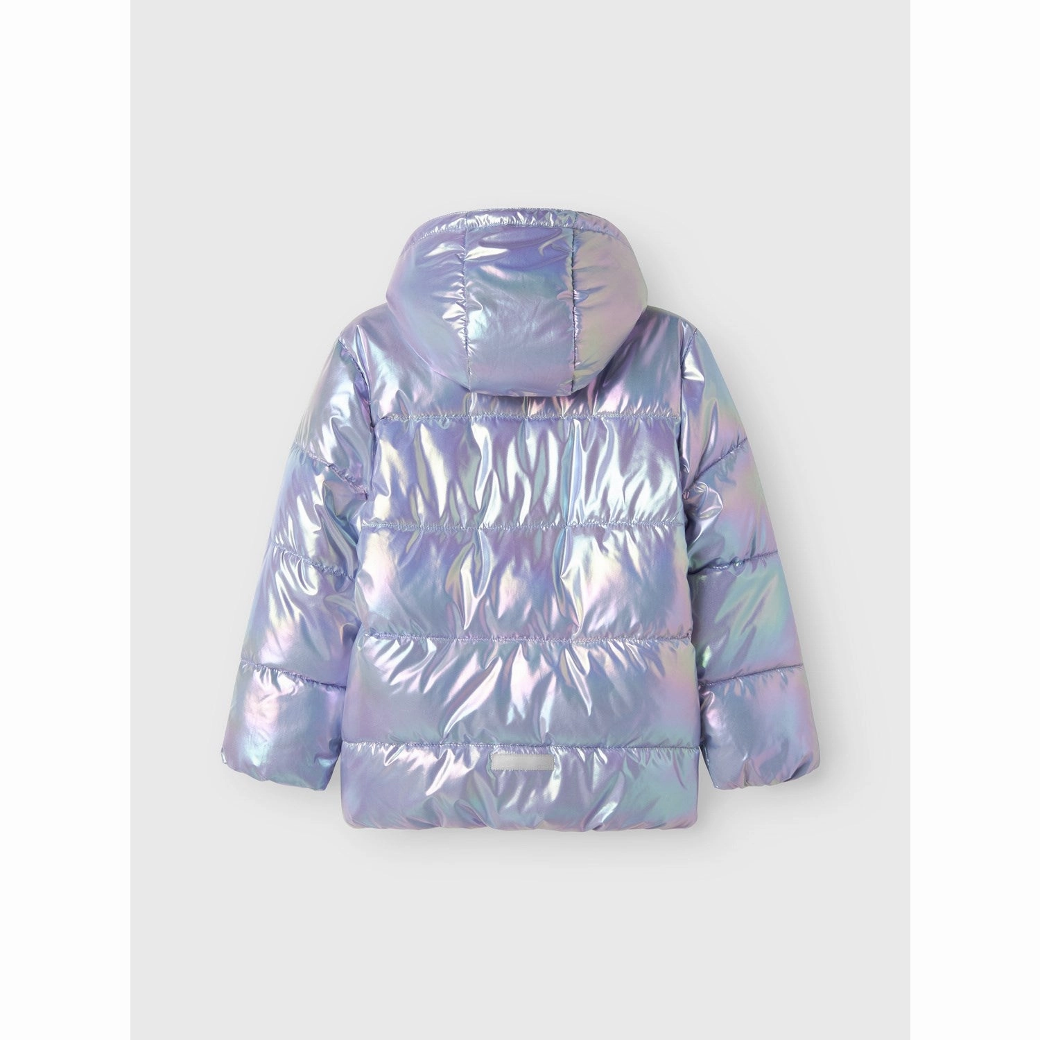 DoubleLayeredHem Non Restrictive Movement Cut Name It Pastel Lilac Nkfmolina Puffer Jacket Shiny