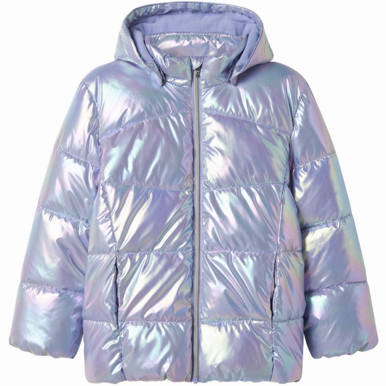 Name It Pastel Lilac Nkfmolina Puffer Jacket Shiny Layered Wind Barrier LightweightConstruction
