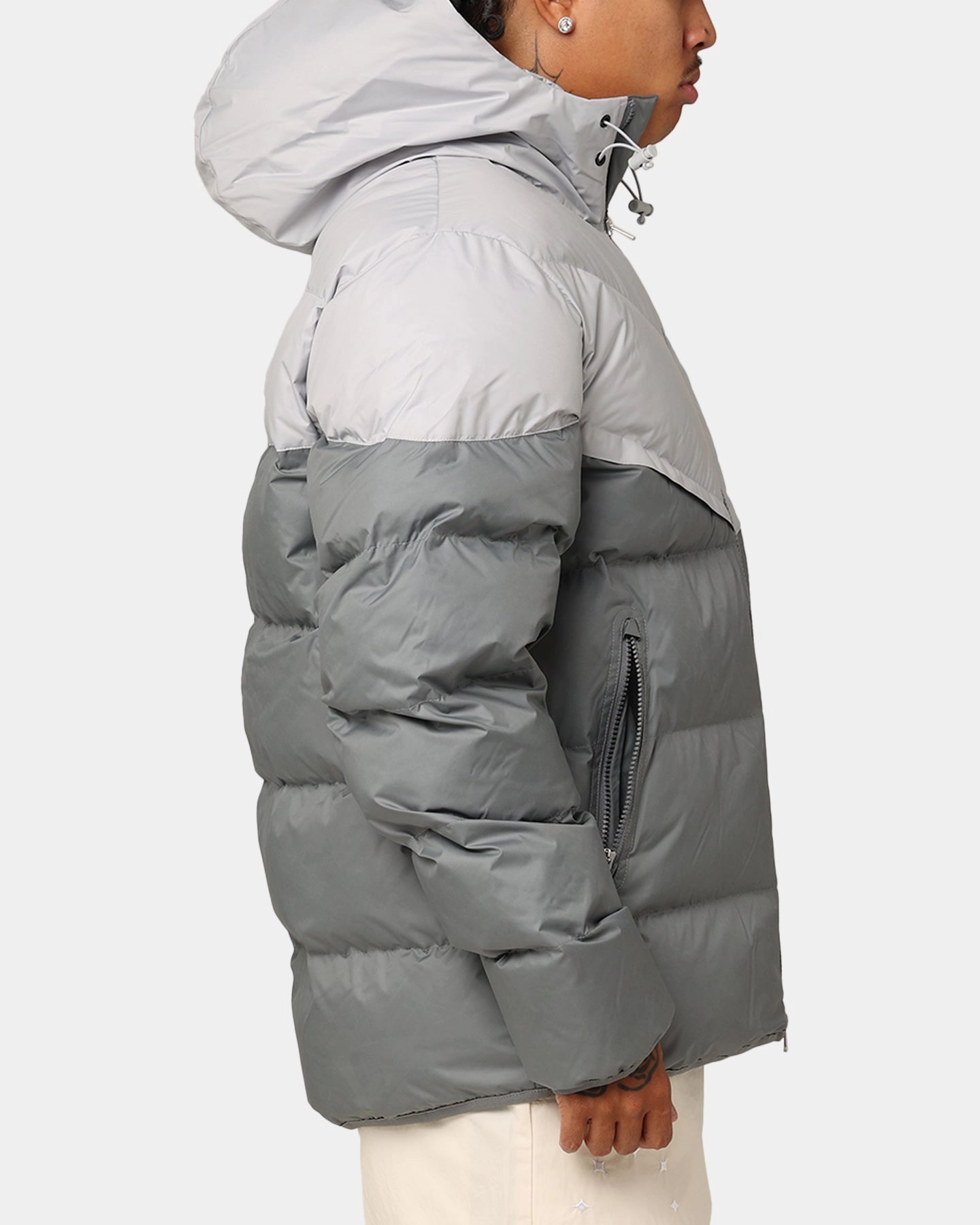 Nike Windrunner PrimaLoft? Storm-FIT Hooded Puffer Jacket Light Smoke Grey Nano Coated Fabric insulated