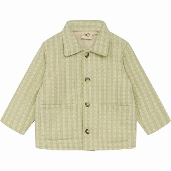Fl?ss Stella Jacket Lime Gingham On The Go Layer Contemporary Fit