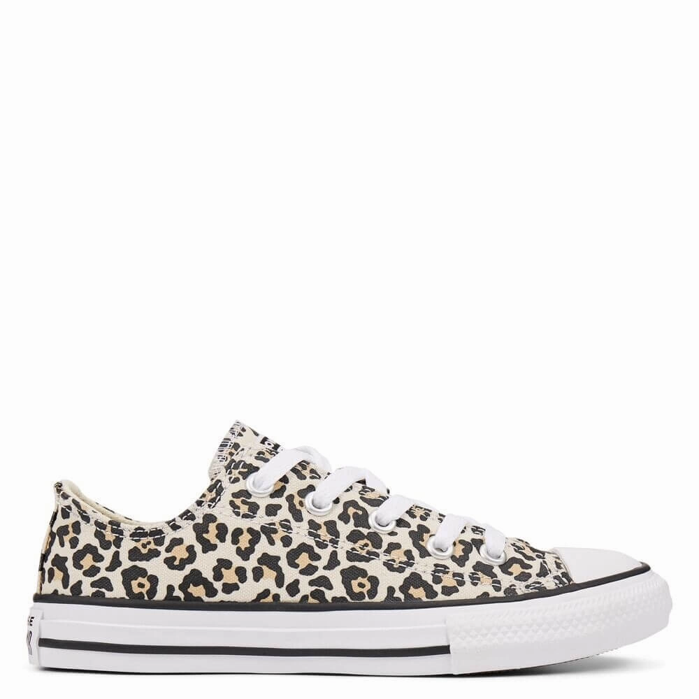 Supportive Base Lightweight Synthetic Converse Chuck Taylor All Star OX Kids' Leopard Low Top Sneakers