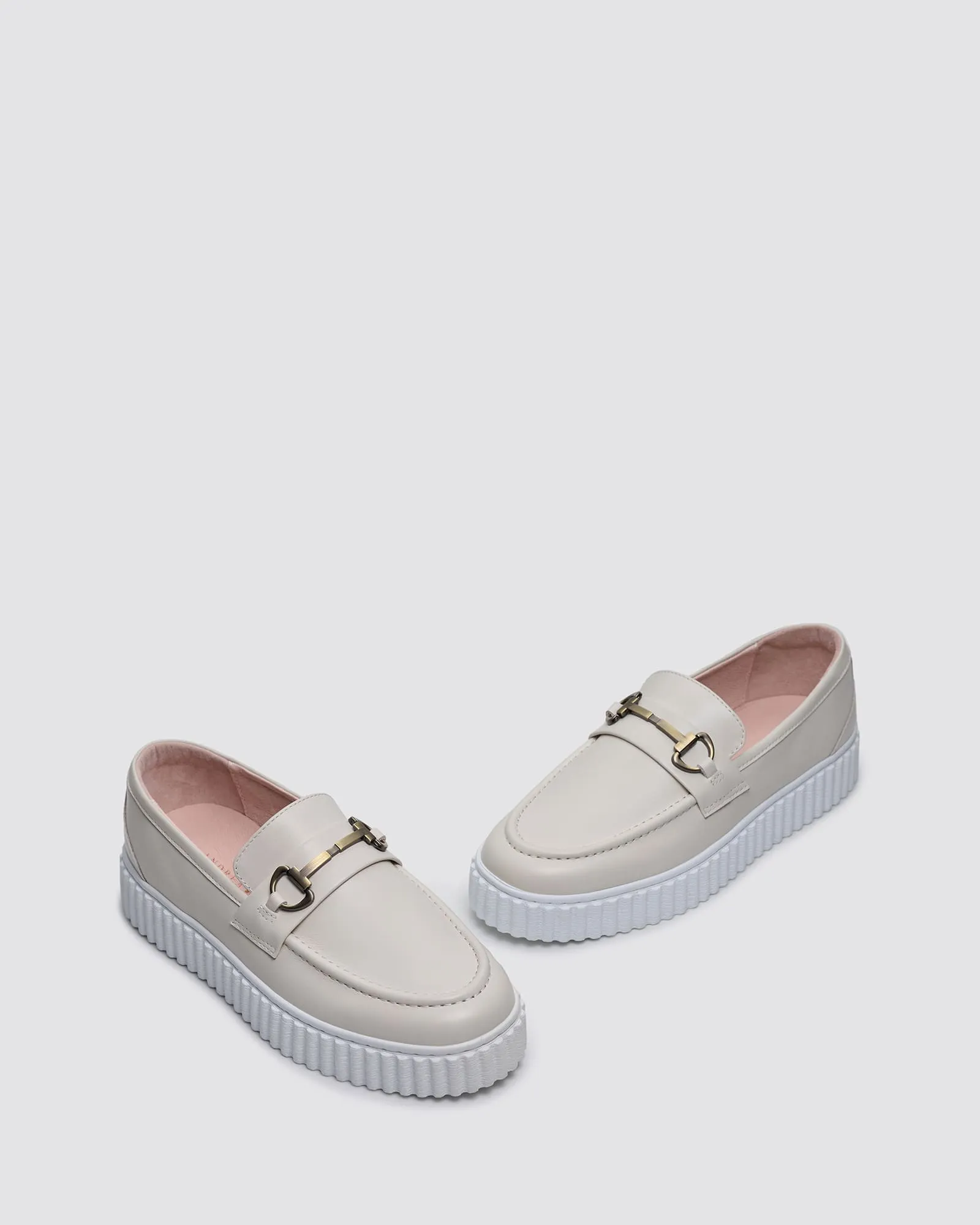 IQUE LOAFERS ALMOND LEATHER