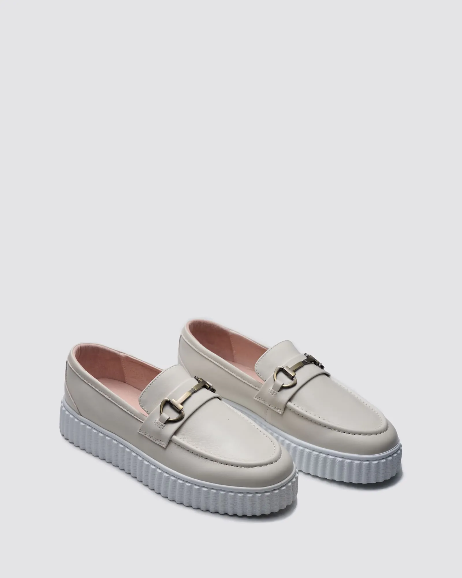 IQUE LOAFERS ALMOND LEATHER