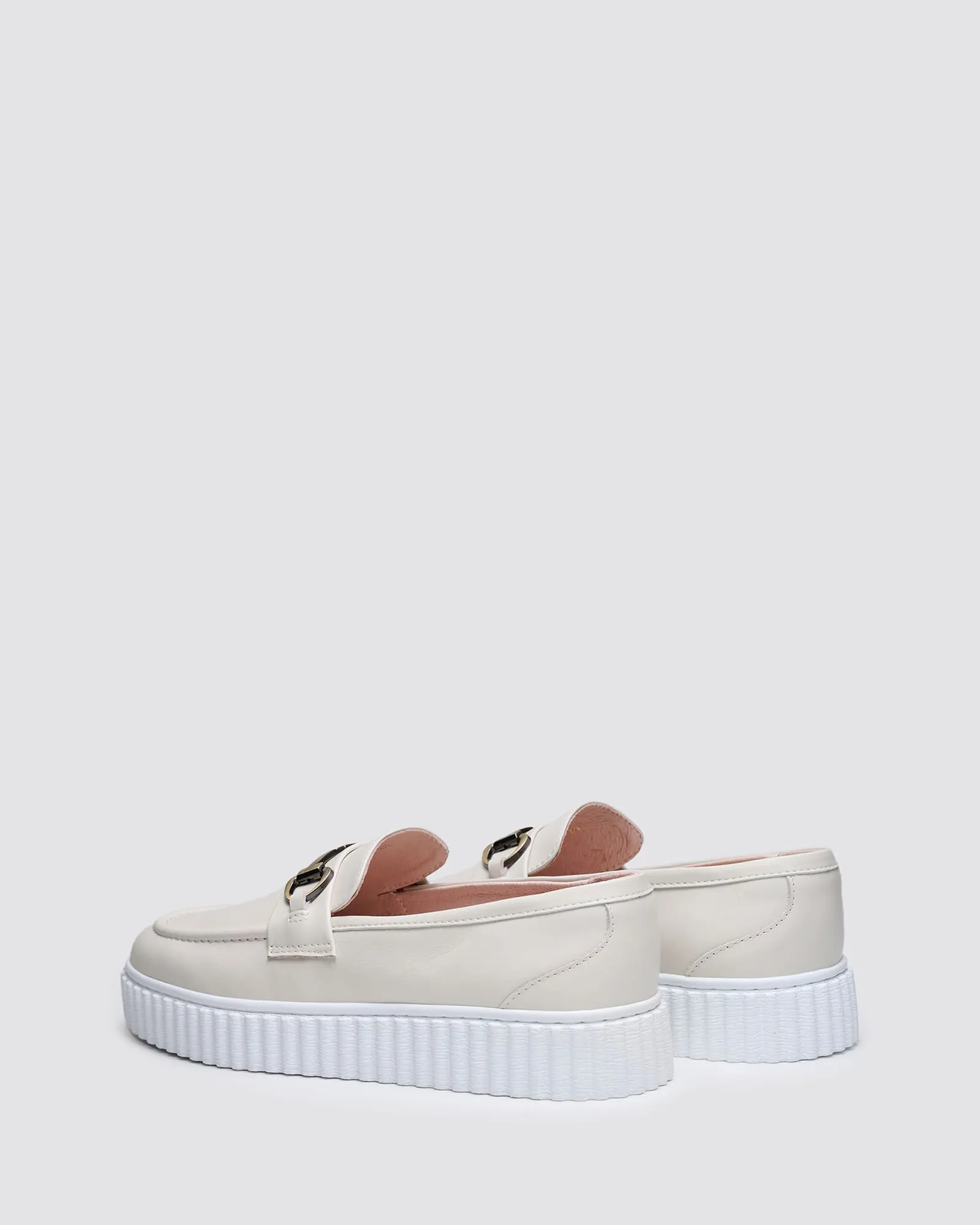 IQUE LOAFERS ALMOND LEATHER