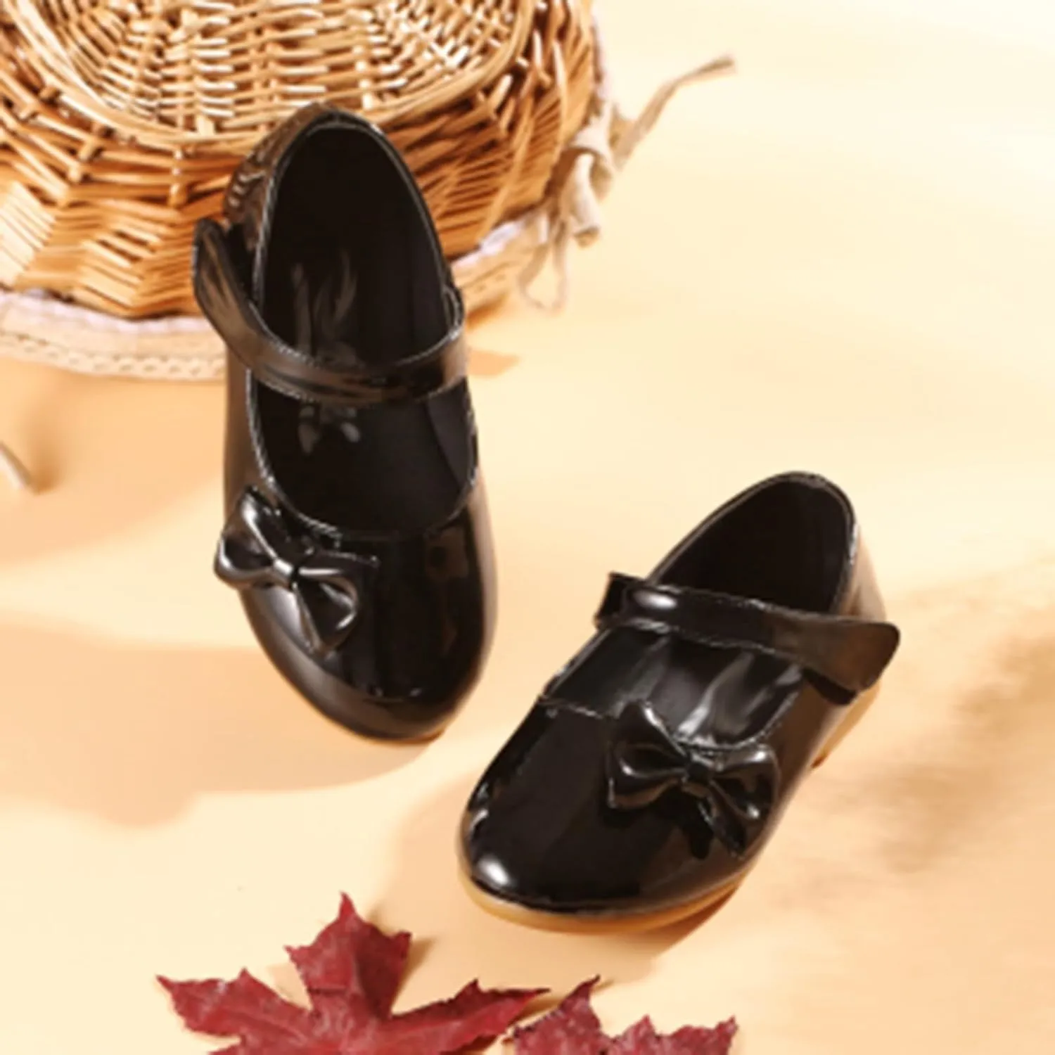 IWIHMIV Girls Shoes Girls Dress Shoes Girls Toddler Little Ballet Shoes Flower Girls Mary Jane Flat Dress Shoes Party Wedding