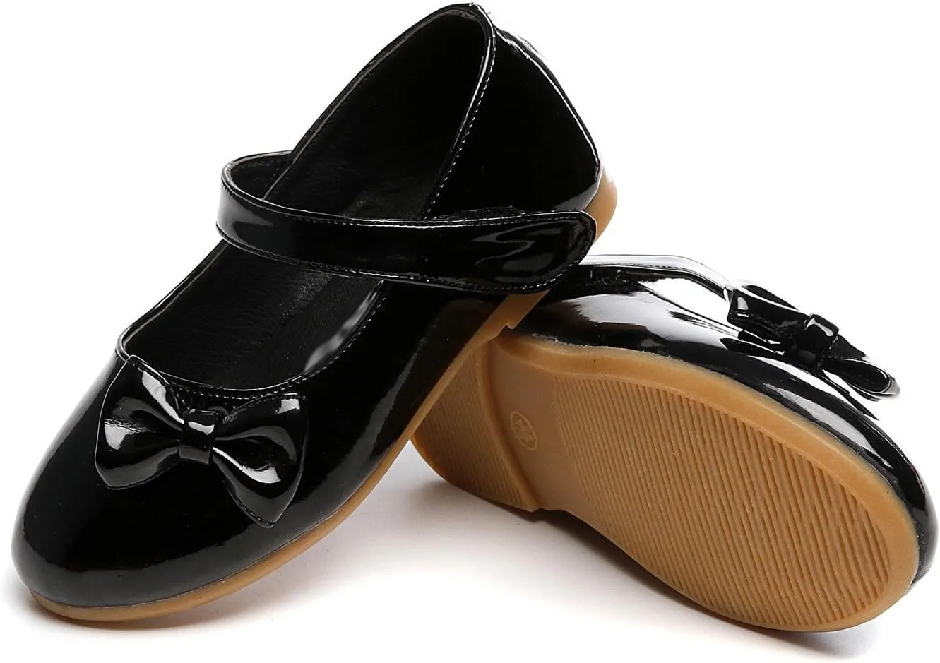 IWIHMIV Girls Shoes Girls Dress Shoes Girls Toddler Little Ballet Shoes Flower Girls Mary Jane Flat Dress Shoes Party Wedding