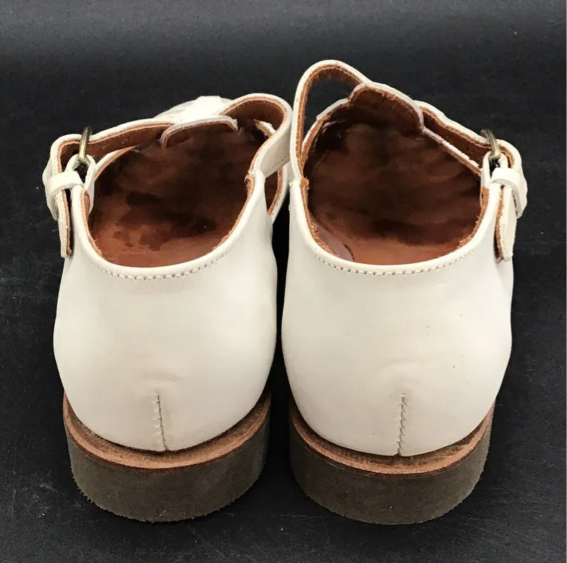 J. Peterman Women's White Fisherman Sandals - Size 7