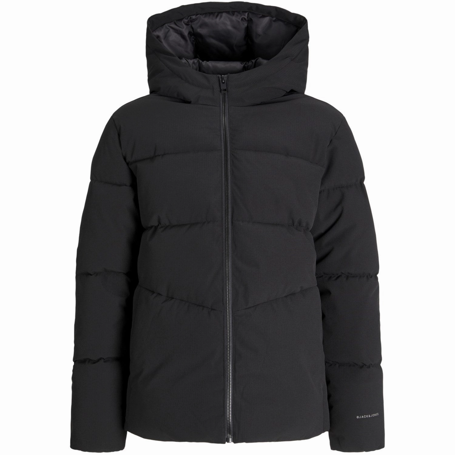 Flatlock Seam Construction WaterResistantCoating Jack & Jones Junior Black Jjglobal Puffer Jacket Mni