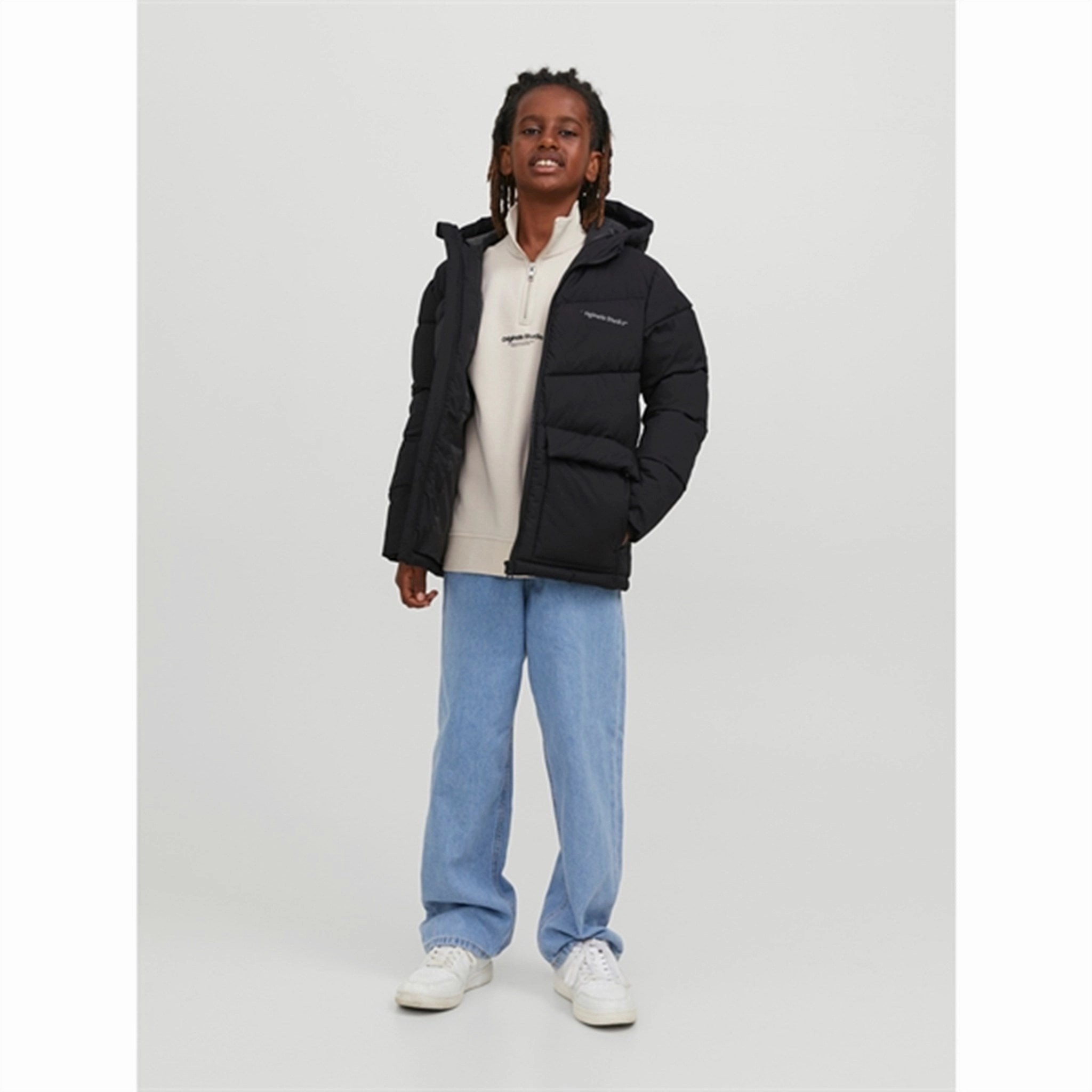 Soft Layers Jack & Jones Junior Black Vesterbro Puffer Jacket