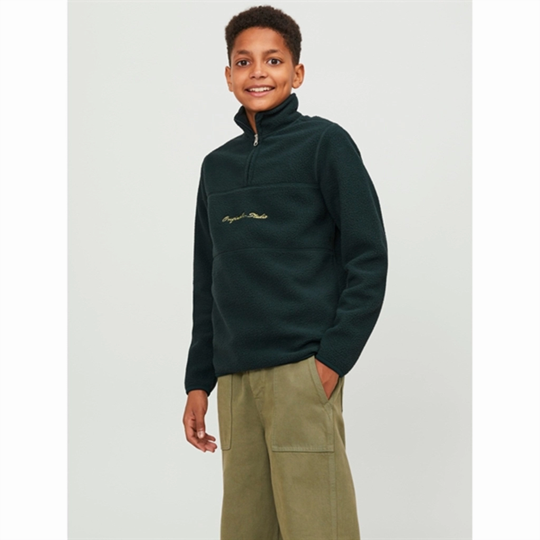 Everyday Comfort Fit Jack & Jones Junior Magical Forest Hays Halfzip Fleece Jacket