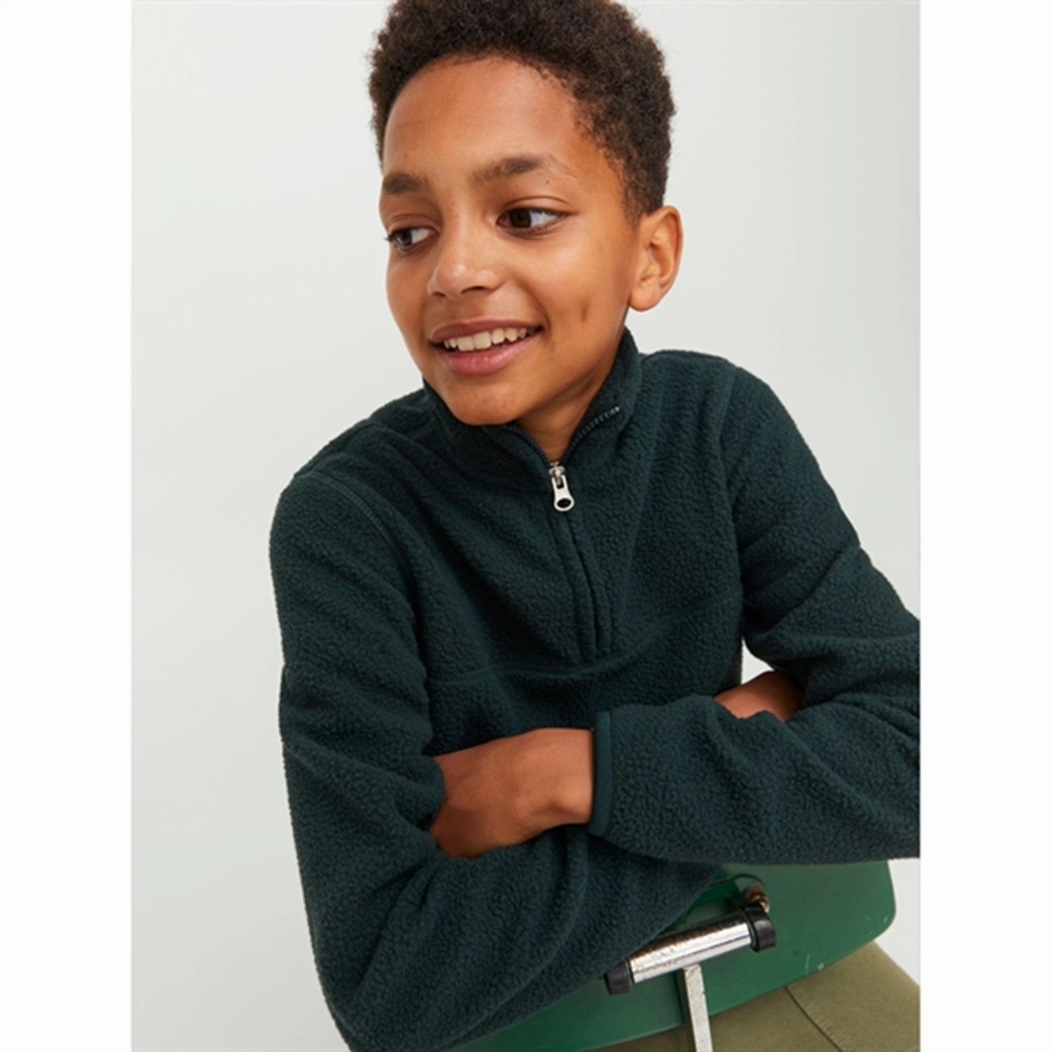 Jack & Jones Junior Magical Forest Hays Halfzip Fleece Jacket Packable Construction
