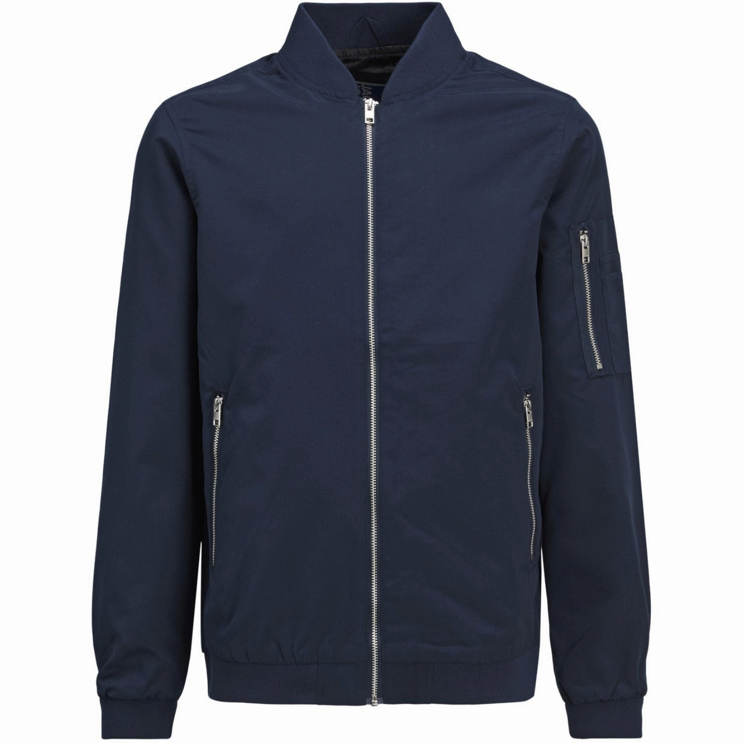Jack & Jones Junior Navy Blazer Rush Bomber Jacket Noos Double layer fabric Moisture Managing Liner