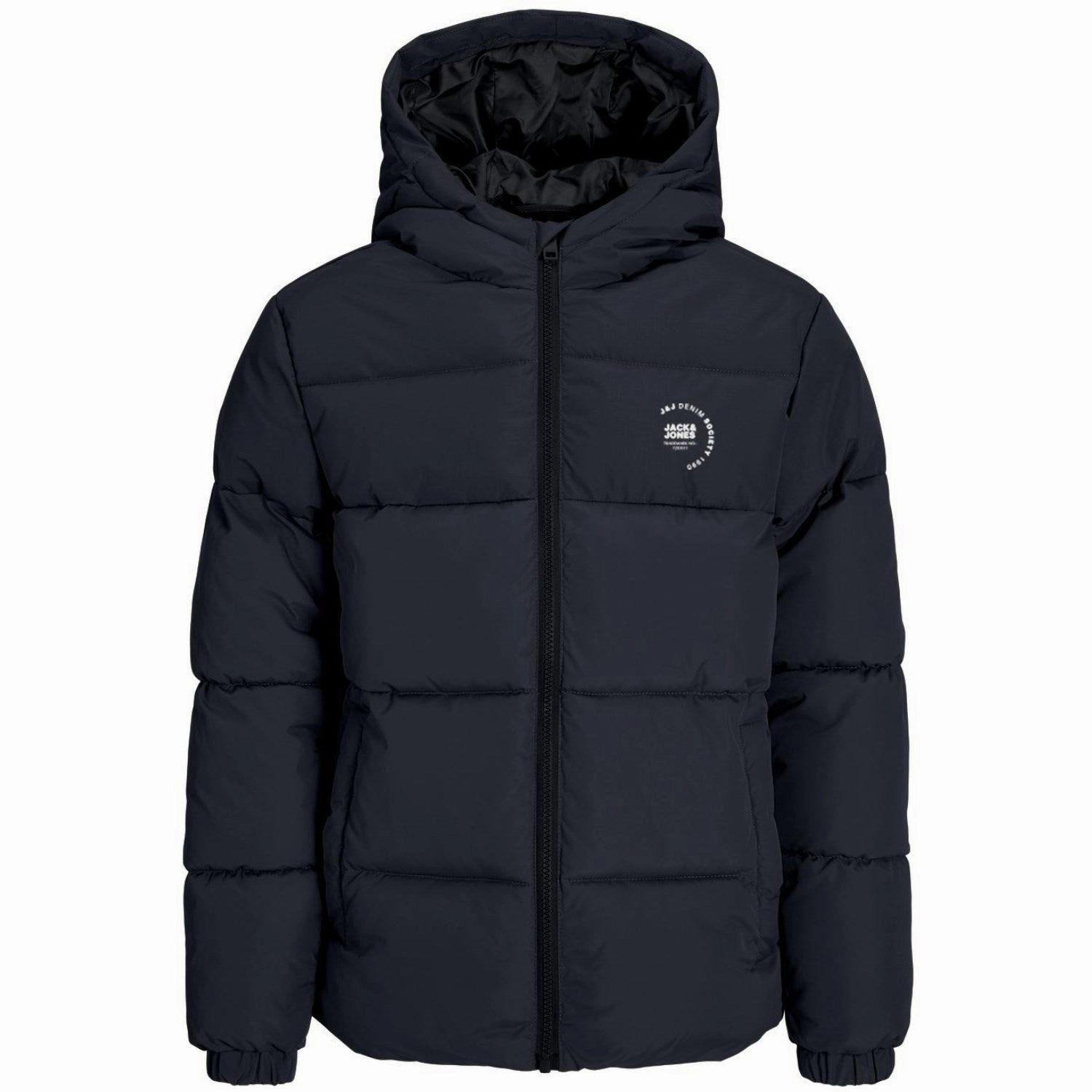 Flexible Mobility Jack & Jones Junior Sky Captain White Logo Jjmaze Logo Puffer Hood Jnr
