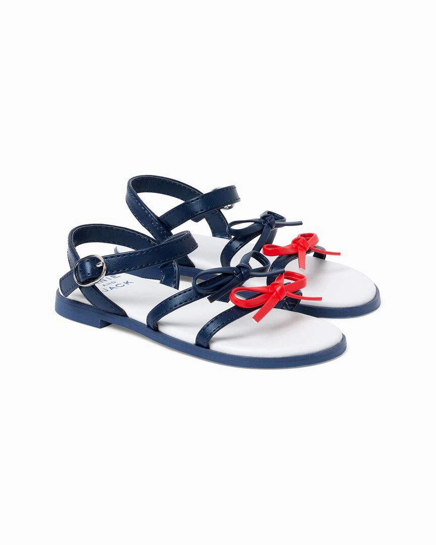 Anti microbial ReflectiveDetails Janie and Jack Bow Sandal
