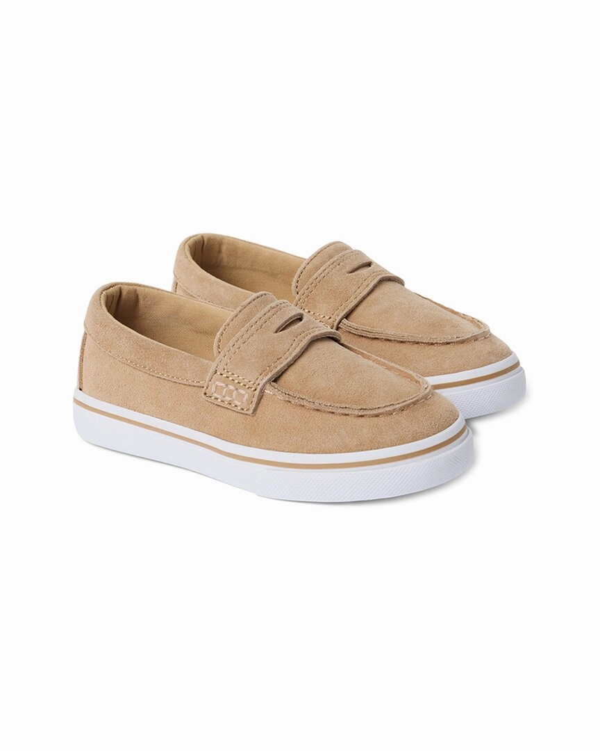 Flex Groove Technology Janie and Jack Suede Penny Loafer Sneaker